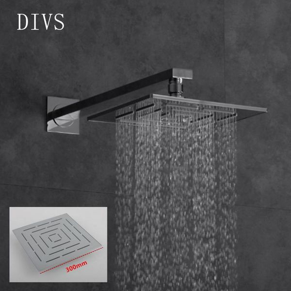 

brass bathroom shower set accessories faucet mixing rainfall 12inch square in-wall big rain bathroom shower faucet tap set