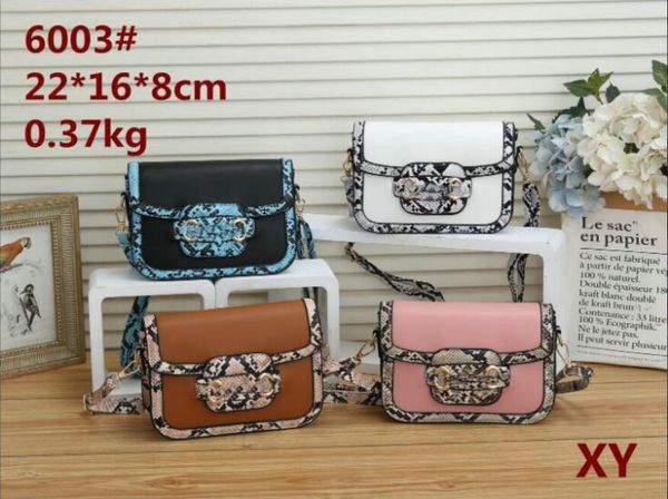 

2022 leather serpentine women designer evening bags lady fashion casual single shoulder crossbody phone purses