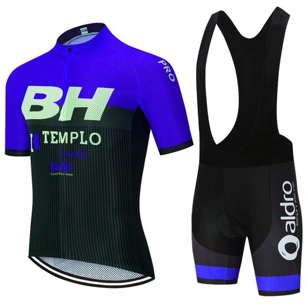 

racing sets summer retro 2021 cycling jersey set clothing road bike suit maillot ropa ciclismo, Black;blue