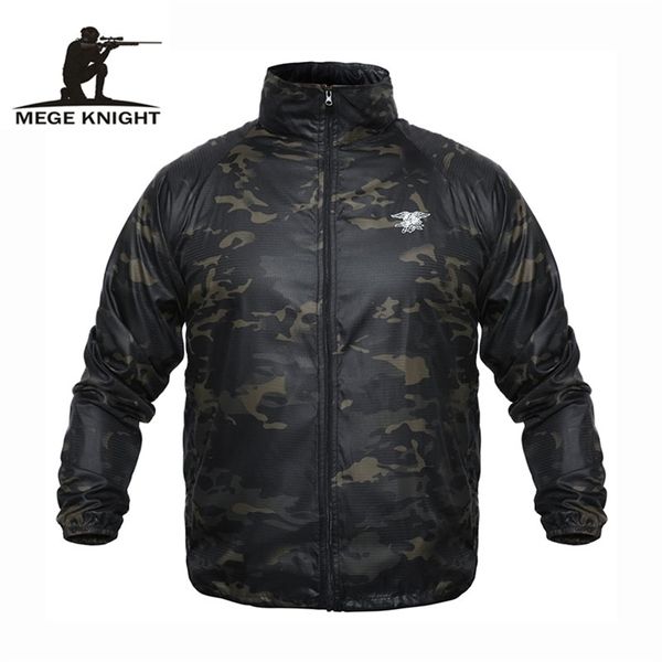 Mege Marca Roupas Verão Tático Militar Camuflagem Ultra Light Peso Jaqueta Jaqueta Rasha Guardas Armário dos EUA Casual Plus Tamanho 4xL 211110