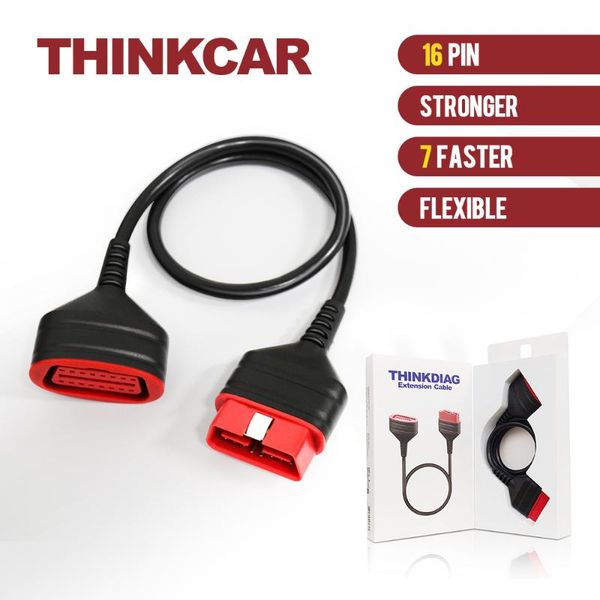 

thinkdiag original 16pin male to female extension cable for easydiag 3.0/mdiag/golo main obd 2 extended connector diagnostic tools