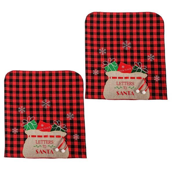 

chair covers 2pcs christmas back cloth cartoon slipcovers
