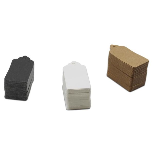 

greeting cards 100pcs/lot 2*4cm lace head rectangle kraft paper tags packaging label luggage wedding party note diy blank price gift hang