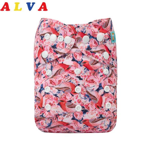 

alvababy reusable diapers baby with 1pc washable microfiber insert