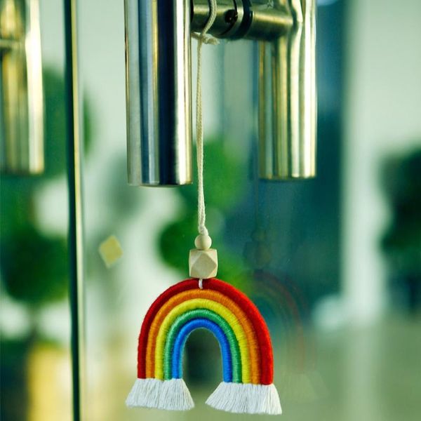 

woven rainbow wall hanging for bedroom nursery baby kids rooms playroom decor n84f interior decorations