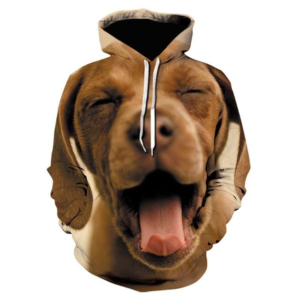 

men's hoodies & sweatshirts 2021 cute dog 3d printing funny animal hoodie pig/monkey/horse sweatshirt men novelty long sleeve jacket p, Black