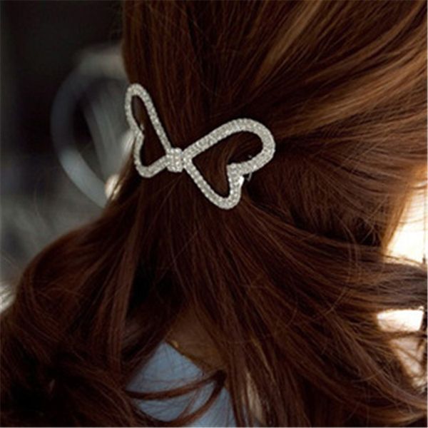 

hairpin bow drill spring clip headdress hairpin, Golden;silver