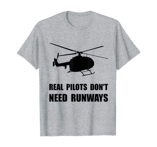 

helicopter pilot runways funny t-shirt, White;black