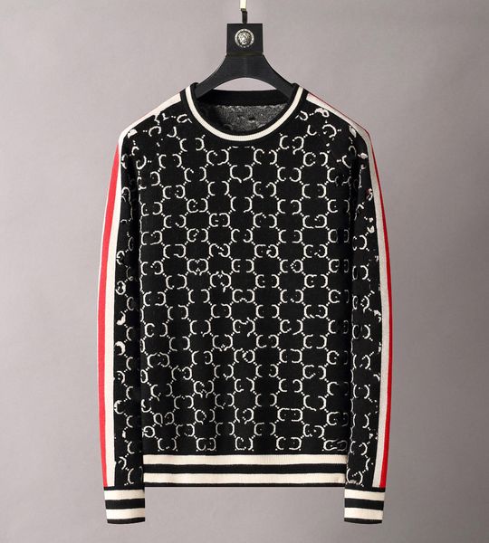 

brand crew neck sweater men's women's classic letters casual napped men 2021 autumn and winter warm sweaters soft knitted pullover, White;black
