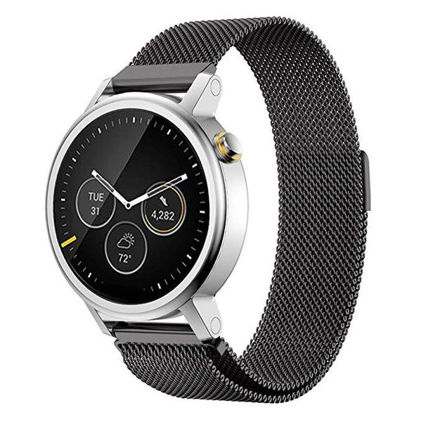 

watch bands milanese magnetic loop stainless steel band for men's 42mm/46mm 2nd, Black;brown