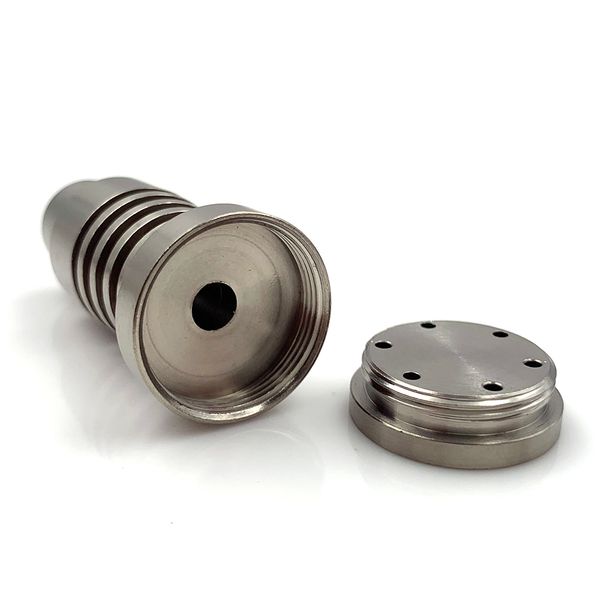 

runvape universal domeless male titanium nail 4 in 1 14mm 18mm 19mm dual function gr2 for wax oil hookah water pipe vaporizer dab rigs
