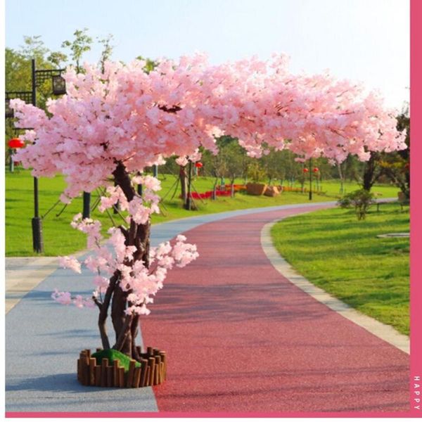 

decorative flowers & wreaths artificial cherry tree landing simulation flower ornaments large peach el wedding decoration home