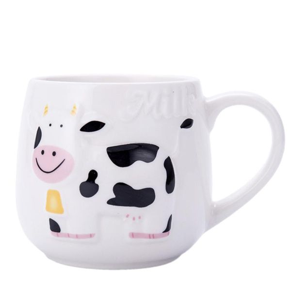 

mugs 1pc cow pattern ceramic mug coffee cup creative gift water