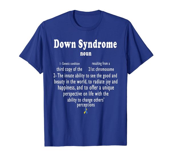 

down syndrome noun shirt gift for mother's day t-shirt, White;black