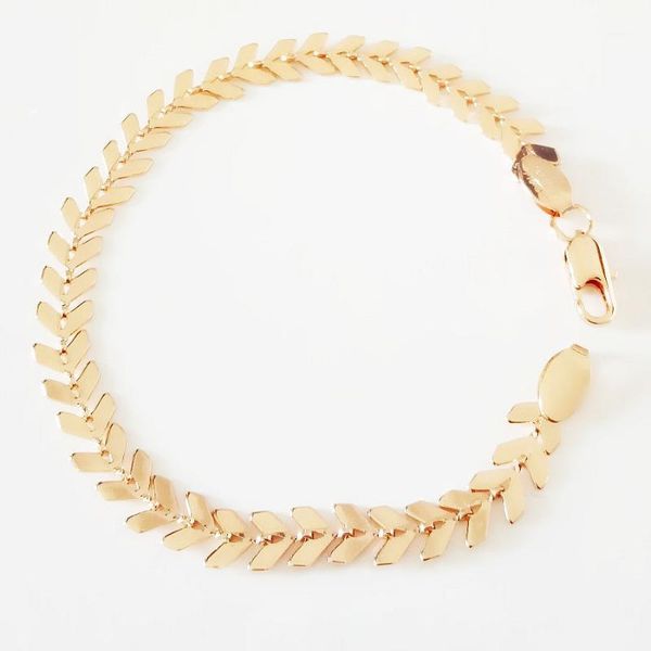 

trendy gold color bracelet women jewelry accessories russian centipede shape link chain bracelets charm, Golden;silver