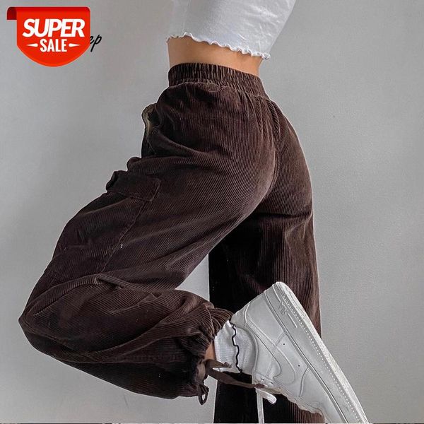 

weekeep vintage y2k streetwear corduroy pants casual high waist baggy joggers women straight pants pocket patchwork trousers 90s #6g6d, Black;white