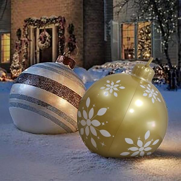 

party decoration large 60cm pvc christmas balls decorations tree year gift xmas hristmas for home outdoor inflatable toys 2022