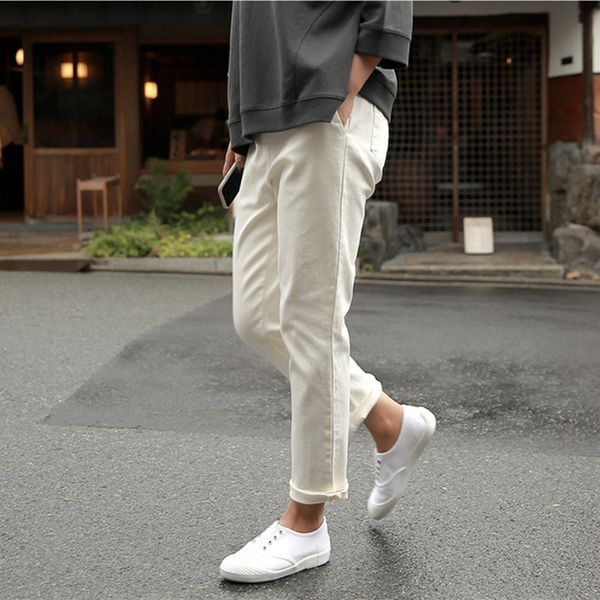 

2021 ol minimalist high waist harem women new autumn winter casual carrot pants cotton thick stretch radish trousers c3p3, Black;white