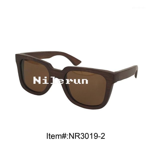 

sunglasses stylish man woman's brown bamboo, White;black