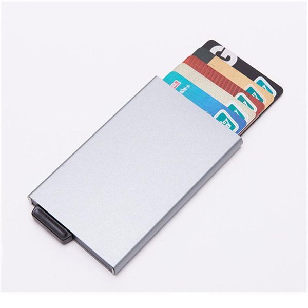 

bycobecy men's business card package new aluminum alloy leather matic credit card box anti-degaussing bank card wal qylnmr