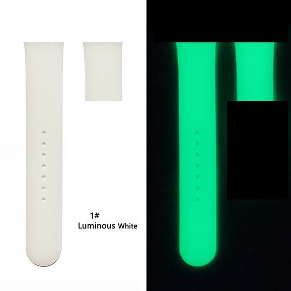 

noctilucent watch strap glow in the dark silicone replacement shiny watchband