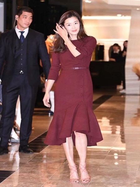 

casual dresses spring button decorate elegant party dress women long sleeve with belt o-neck trumpet 2021 vintage fashion vestiods, Black;gray