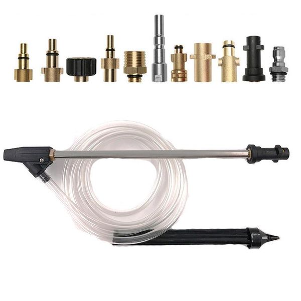 

water gun & snow foam lance for karcher/nilfisk/elitech/lavor pressure washer sandblasting kit wet sandblaster nozzle with 1/4 quick connect