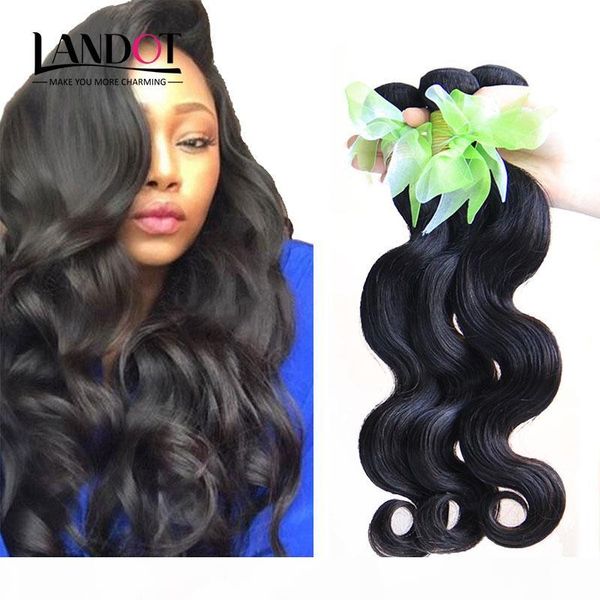 

brazilian hair 4 bundles unprocessed human hair weaves peruvian malaysian indian cambodian body wave hair extensions natural color dyeable, Black