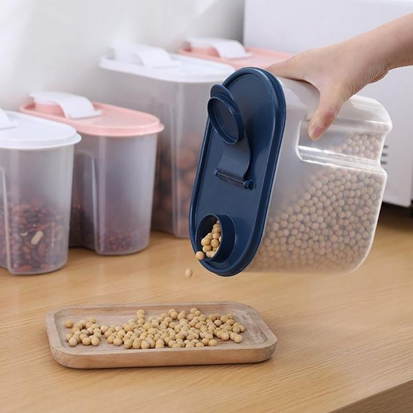 

airtight grain storage box capacity compartment dry goods storage tank dried fruit snack tank container organizer