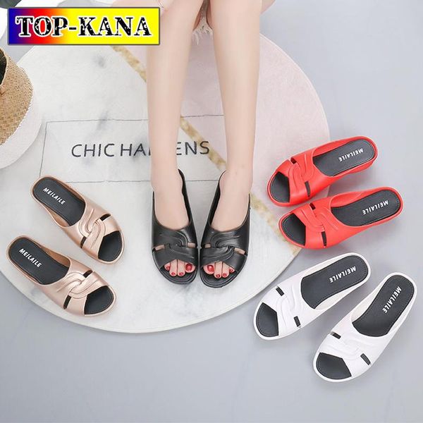 

slippers 2021 fashion women sandals designer summer shoes resistant non-slip sole black white gold red women's