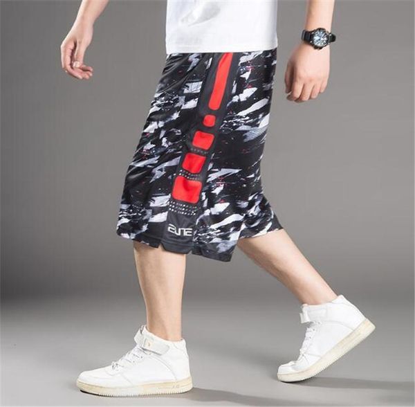 

men's shorts casual summer beach pants quick-dry male breathable sports basketball training classic print m-5xl, White;black