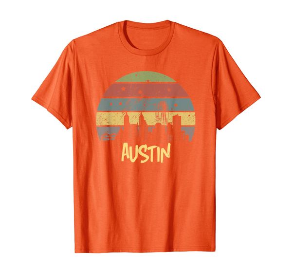 

vintage keep austin cool texas gifts for austin city skyline t-shirt, White;black