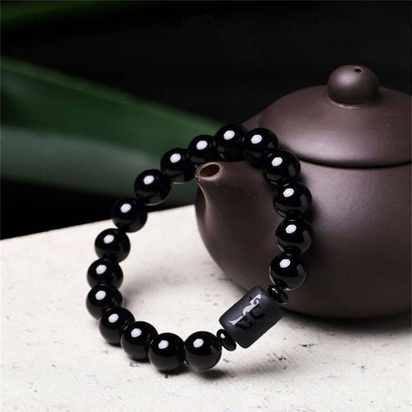 

bangle bracelet handmade anti-swelling black obsidian fashion dragon & phoenix