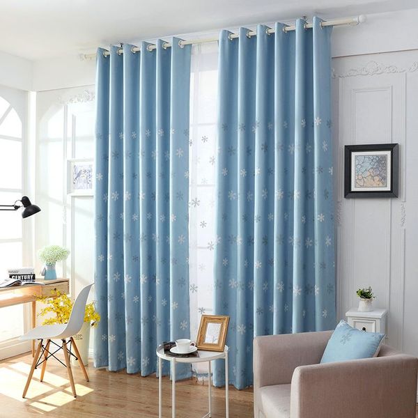 

ramie fleece embroidered blackout curtain fabric yarn living room bedroom