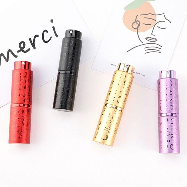

storage bottles & jars 10ml perfume atomizer spray glass bottle portable refillable empty cosmetic perfumery eliquid container for traveling