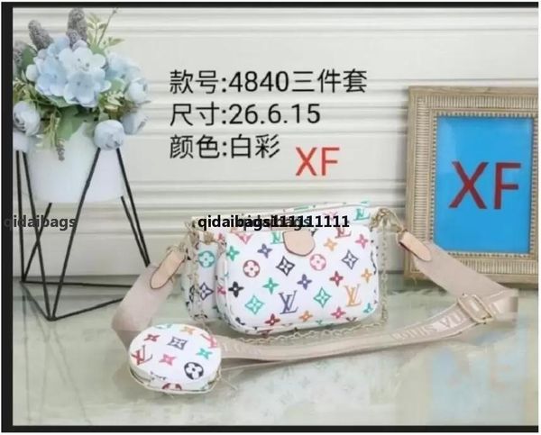 

988 gglvlouisvittonyslvutton 2021 wallets new multi five-in-one classic embossed chain bag, one-shoulder mess, Red;black