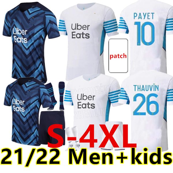 

size:s-4xl 21 22 olympique de marseille soccer jersey om milik maillot 2021 2022 foot cuisance benedetto kamara goalkeeper men+kids football, Black;yellow