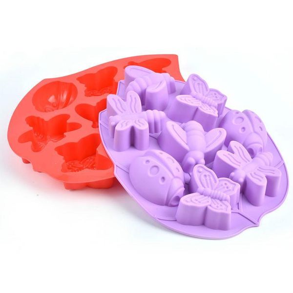 

cake tools cute insect shape 8 cavity silicone diy mold