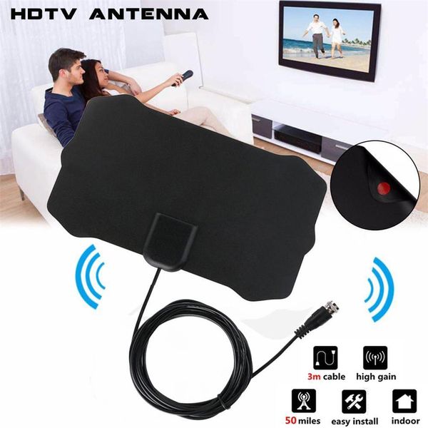 1080P Indoor Antenna TV Digitale Ricevitore di Segnale Amplificatore TV Raggio Surf Fox Antena HDTV Antenne Antenna Mini DVB-T/T2