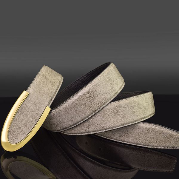 

luxury brand belt 2021 new c letter belt men's trend leather smooth buckle blue korean version young people's trouser, Black;brown