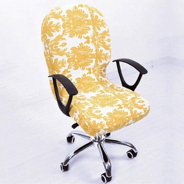 

chair covers office stretch spandex for computer chairs elastic rotating seat cover swivel armchair slipcover