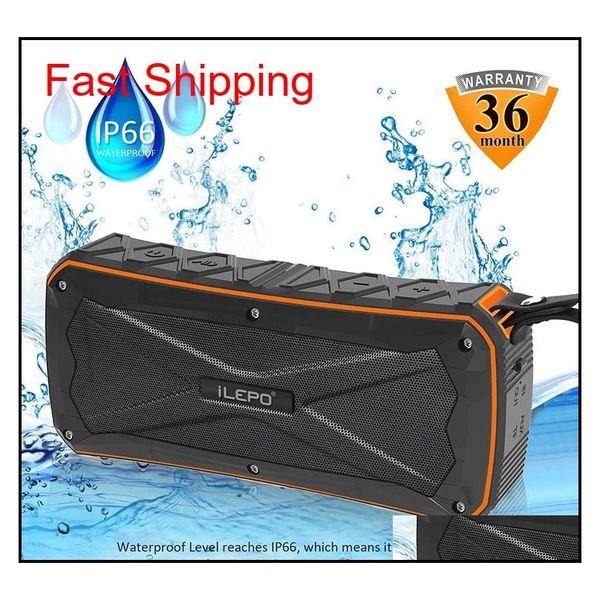 

ip65 waterproof bluetooth speaker with 4500mah dual 8w output power bank function subwoofers portable wireless speaker with retail rih wpyn5