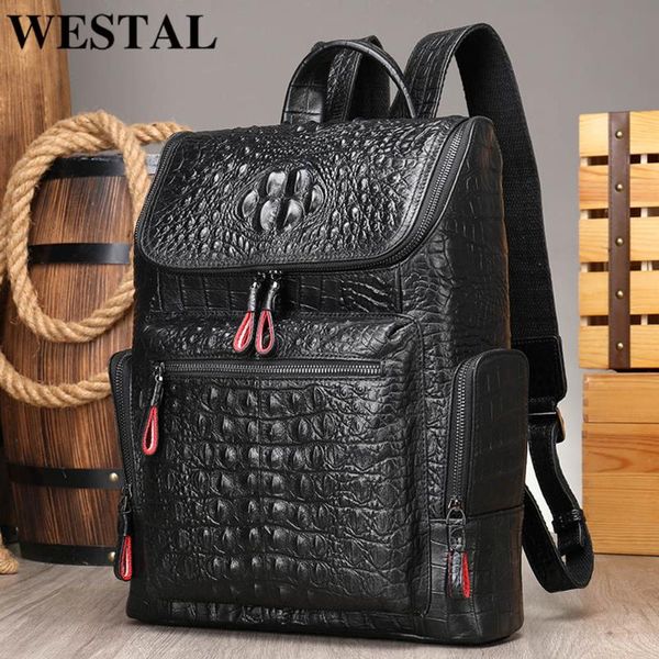 

backpack westal mens leather backpacks for school teenagers boy black bookbag back to designer purses lapdaypacks