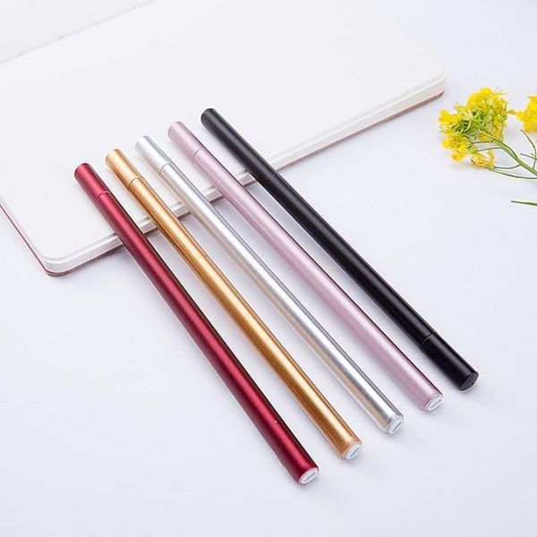 

gel pens simulation metal pen 0.5mm candy color neutral creative plastic for school writing gifts office supplies wholesale
