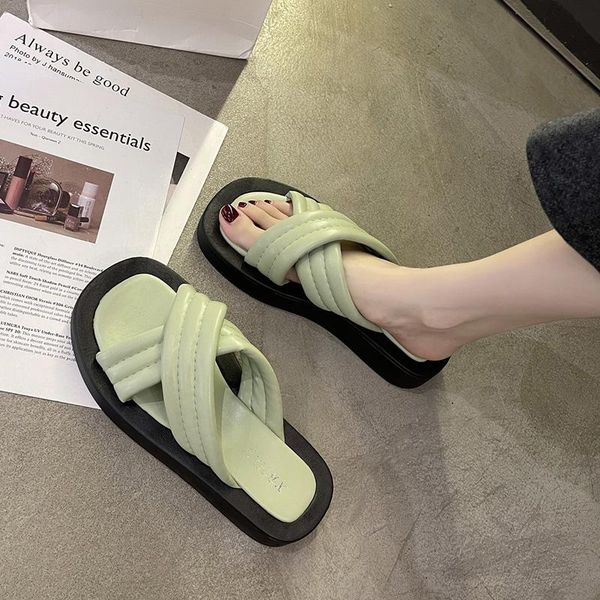 

slippers women's beach luxury low comfort sandals summer fashion 2021, Black