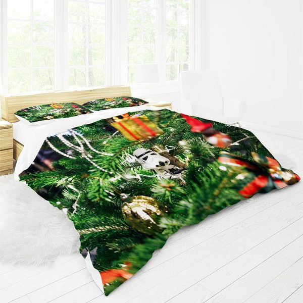 

bedding sets digital printing three piece set christmas quilt cover pillow case