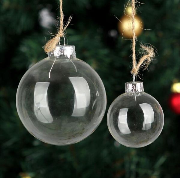 

factory outlet wedding bauble ornaments christmas xmas glass balls decoration 80mm clear balls 3\
