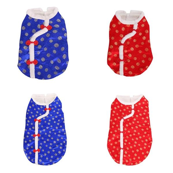 

cat costumes dog cheongsam pet year fu costume tang dynasty dress for xs-xxxxxl d08f