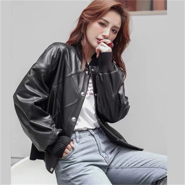 

2021 new female fashion genuine sheep leather g2 1f6x, Black;brown