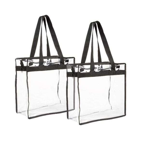 

storage bags transparent pvc handbag ball game concert shopping bag